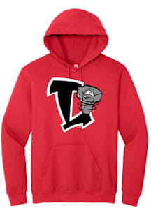 Summit Sportswear Lansing Lugnuts Mens Red Primary Logo Long Sleeve Hoodie