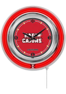 Louisiana Ragin' Cajuns Double Neon Wall Clock