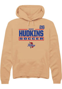 Avery Hudkins Rally Mens Gold Tulsa Golden Hurricane NIL Stacked Box Player Hood
