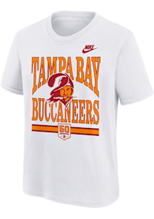 Nike Tampa Bay Buccaneers Youth White Bucs 50th Anniversary Short Sleeve T-Shirt