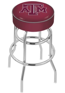 Texas A&amp;M Aggies Double-Ring Swivel Pub Stool - Black