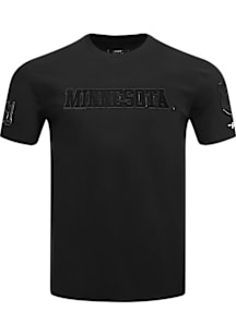 Pro Standard Minnesota Golden Gophers Black Triple Black Short Sleeve Fashion T Shirt