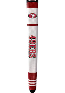 San Francisco 49ers White Grip Stripe Putter Cover