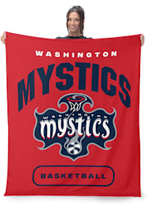 Washington Mystics Silk Touch Fleece Blanket - Red