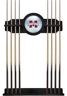Mississippi State Bulldogs Solid Wood Cue Rack Pool Table