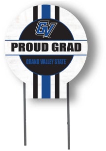Grand Valley State Lakers KH Sports Fan Grad graduation graphic Yard Sign - White