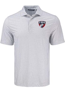 Cutter and Buck FC Dallas Grey Pike Diamond Dot Big and Tall Polo