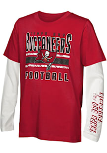 Tampa Bay Buccaneers Youth Red In The Mix Long Sleeve T-Shirt
