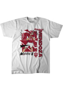 Fernando Mendoza White Indiana Hoosiers Football Caricature Short Sleeve T Shirt