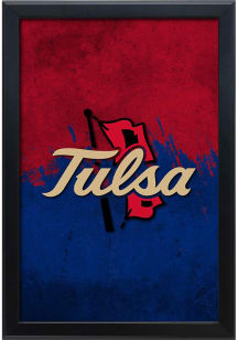 Black Tulsa Golden Hurricane Snap Frame LED Sign