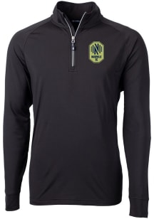Cutter and Buck Nashville SC Mens Black Adapt Eco Big and Tall Qtr Zip