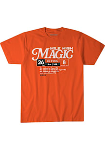 Denver Orange BreakingT Mile High Magic Short Sleeve Fashion Player T Shirt