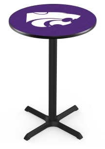 Black K-State Wildcats Cross Base Pub Table