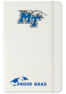 Middle Tennessee Blue Raiders Proud Grad team logo Notebook and Folder - White