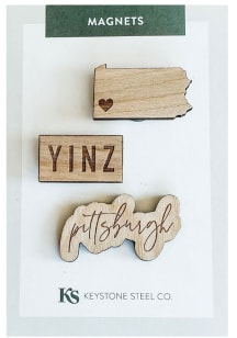 Pittsburgh Heart PA Pack of 3 Magnet