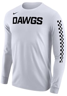 Nike Butler Bulldogs White Basketball Core Long Sleeve T Shirt