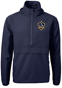 Cutter and Buck LA Galaxy Mens Navy Blue Charter Eco Pullover Jackets
