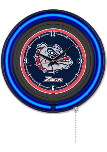 Gonzaga Bulldogs Double Neon Wall Clock