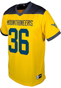 Caden Biser  Genuine Collective West Virginia Mountaineers Gold Football NIL Football Jersey