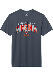 Virginia Cavaliers Navy Blue Arch Mascot Short Sleeve T Shirt