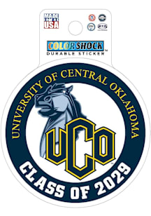 Central Oklahoma Bronchos 3" Class of 2029 Stickers - Blue