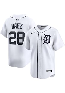 Javier Baez Nike Detroit Tigers Mens White Home Limited Baseball Jersey