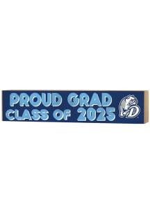 KH Sports Fan Drake Bulldogs 3x13 Block Sign Class of 2025 Sign - Blue