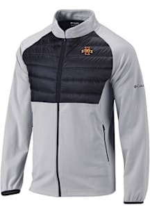 Columbia Iowa State Cyclones Mens Grey Heat Seal In the Element Medium Weight Jacket