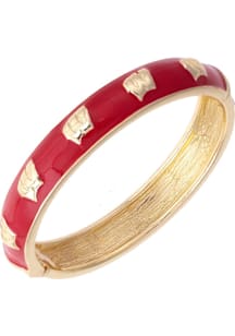 Wisconsin Badgers Logo Hinge Womens Bracelet