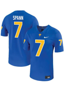 Deuce Spann  Mens Blue Pitt Panthers NIL Football Jersey