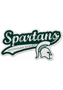 Green Michigan State Spartans Distressed Team Logo Pennant