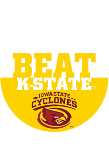 Iowa State Cyclones 3&quot; Beat Kansas State Button - Cardinal