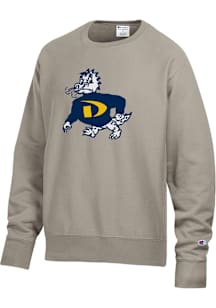 Mens Drexel Dragons Brown Champion Garment Dyed Reverse Weave Hooded Sweatshirt