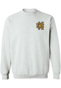 Vive La Fete Kennesaw State Owls Womens White Impressions Crew Sweatshirt
