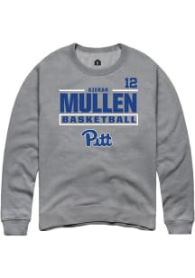 Kieran Mullen Rally Mens Graphite Pitt Panthers NIL Stacked Box Player Crew