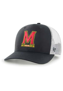 47 Black Maryland Terrapins Trucker Adjustable Hat