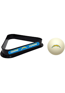 Los Angeles Chargers Cue Ball and Rack Billiard Ball Rack