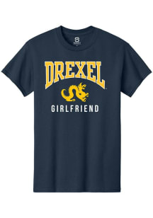 Drexel Dragons Navy Blue Summit Sportswear Girlfriend Short Sleeve T Shirt