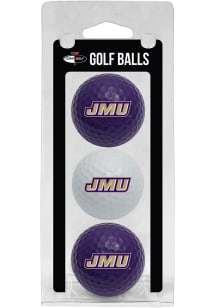 James Madison Dukes 3 Pack Golf Balls