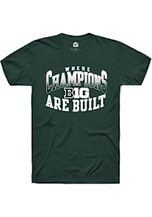 Rally Big Ten Green Champs Arch Short Sleeve T Shirt