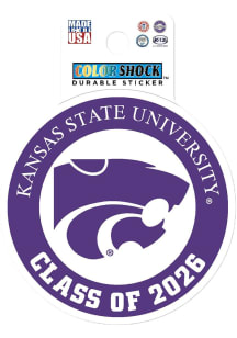 Purple K-State Wildcats Class of 2026 Durable Stickers