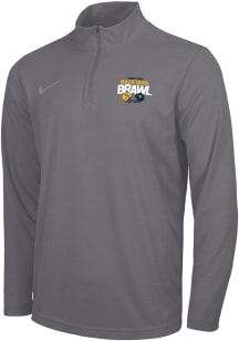 Mens Pitt Panthers Dark Grey Nike Football Backyard Brawl Victory Qtr Zip Pullover