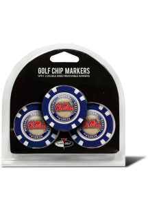 Ole Miss Rebels Poker Chip 3 Pack Golf Ball Marker