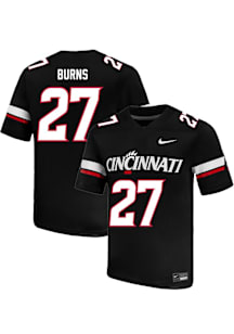 Taizaun Burns Nike Mens Black Cincinnati Bearcats Football NIL Name And Number Football Jersey