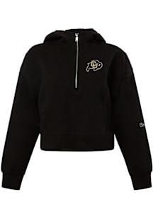 Hype and Vice Colorado Buffaloes Womens Black Butter Sport Qtr Zip