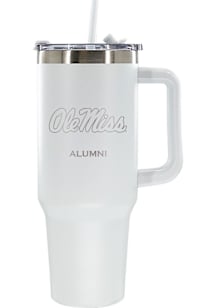 Ole Miss Rebels Alumni 40oz Stainless Steel Tumbler - White