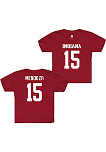 Fernando Mendoza Youth Crimson Indiana Hoosiers NIL Shirzee Short Sleeve Player T-Shirt