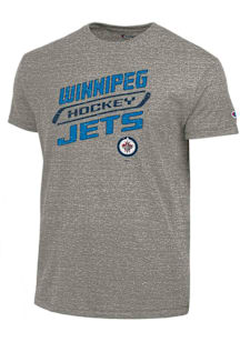 Champion Winnipeg Jets Grey Diagonal Tri-Blend Short Sleeve Fashion T Shirt
