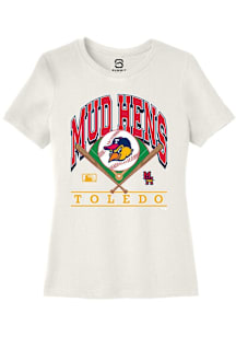 Summit Sportswear Toledo Mud Hens Womens White Homefield Short Sleeve T-Shirt