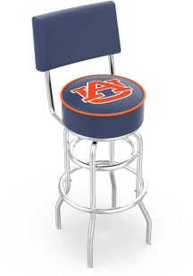 Auburn Tigers Double-Ring Swivel with Back Pub Stool - Black